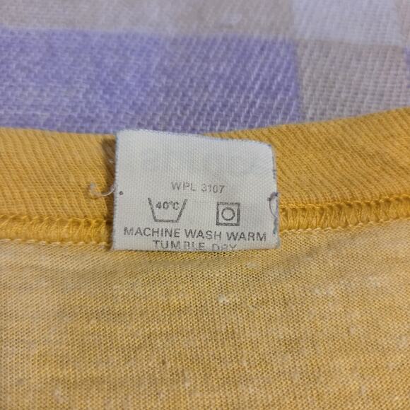 Vtg Hawaiian Tropic T Shirt Acapulco Beach Sail USA 70s 80s Ringer Islands Large - Picture 6 of 11